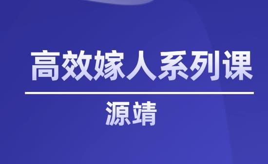 源靖《高效嫁人系列课》网盘下载【011604】